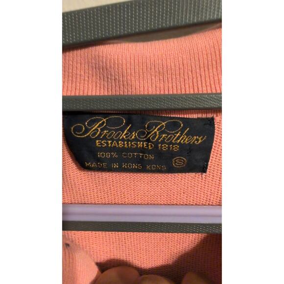 Brooks Brothers Pink Long-Sleeve Polo – 100% Cotton - Picture 2 of 3